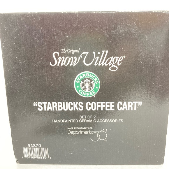 Department 56 Original Snow Village. “Starbucks Coffee Cart. Released 1995. - Picture 7 of 7